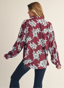 Kennedy Floral Button Down Top