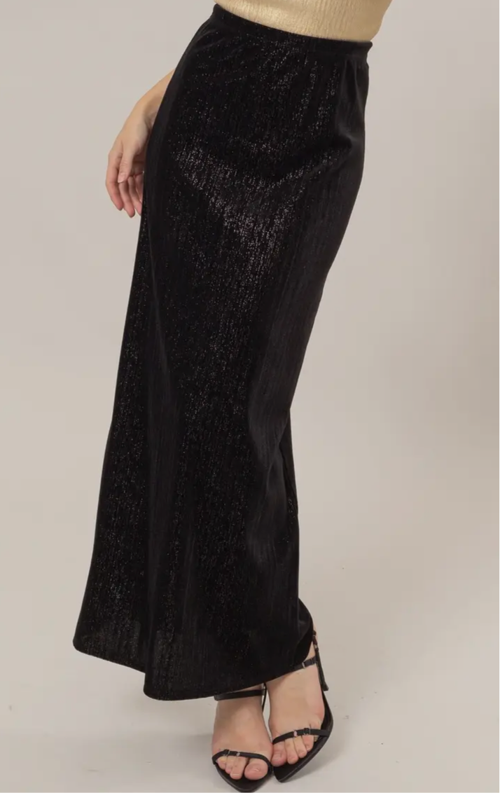 Cherie Velvet Maxi Skirt