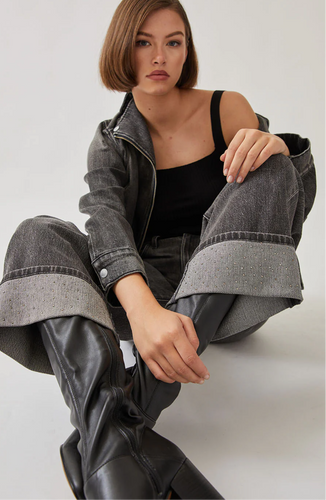 Tribecca Wide Leg Cuff Jean