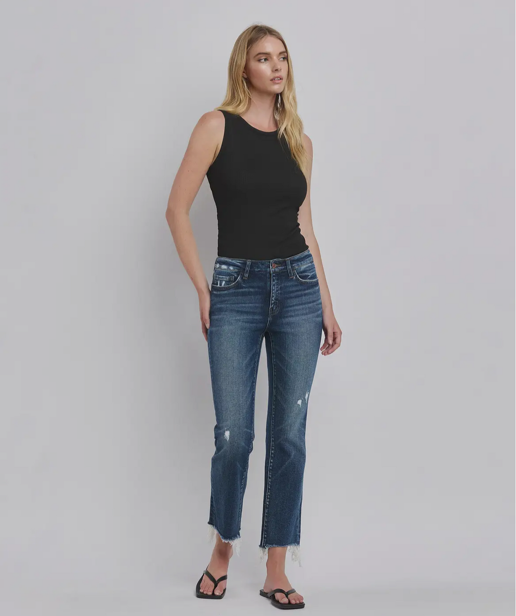 Gigi Cropped Flare Denim