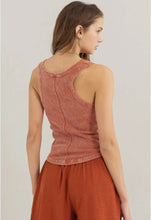 Load image into Gallery viewer, Julie Ribbed Razor Back Tank