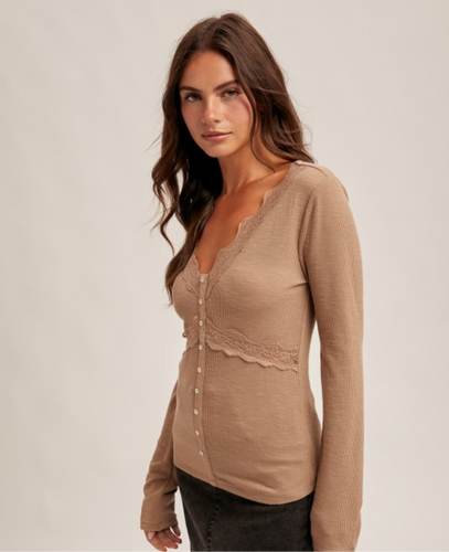 Virginia Lace Trim Top