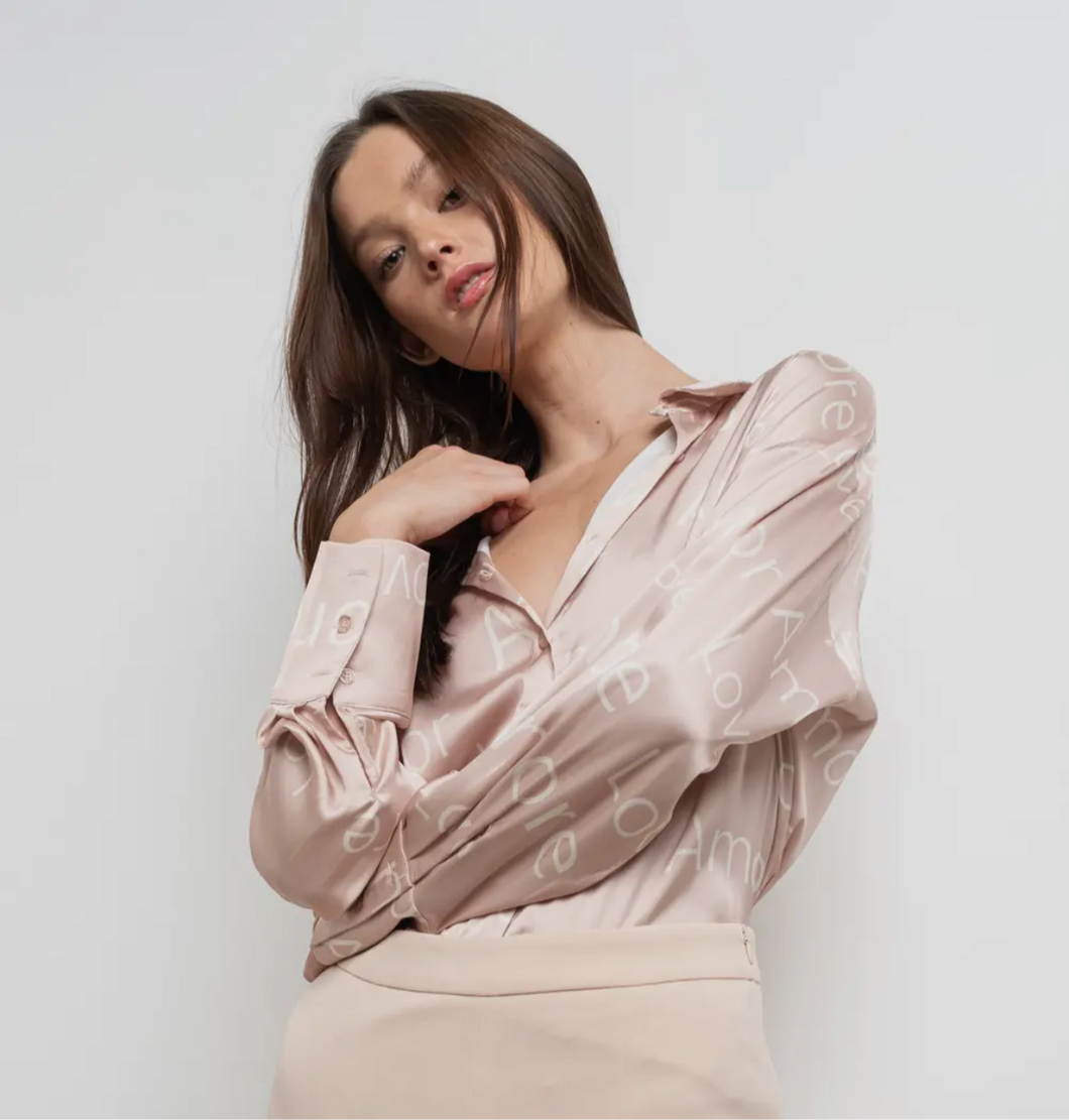 Amore Button Down Top
