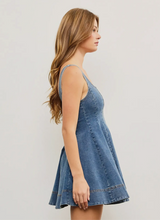 Load image into Gallery viewer, Jalene Denim Mini Dress