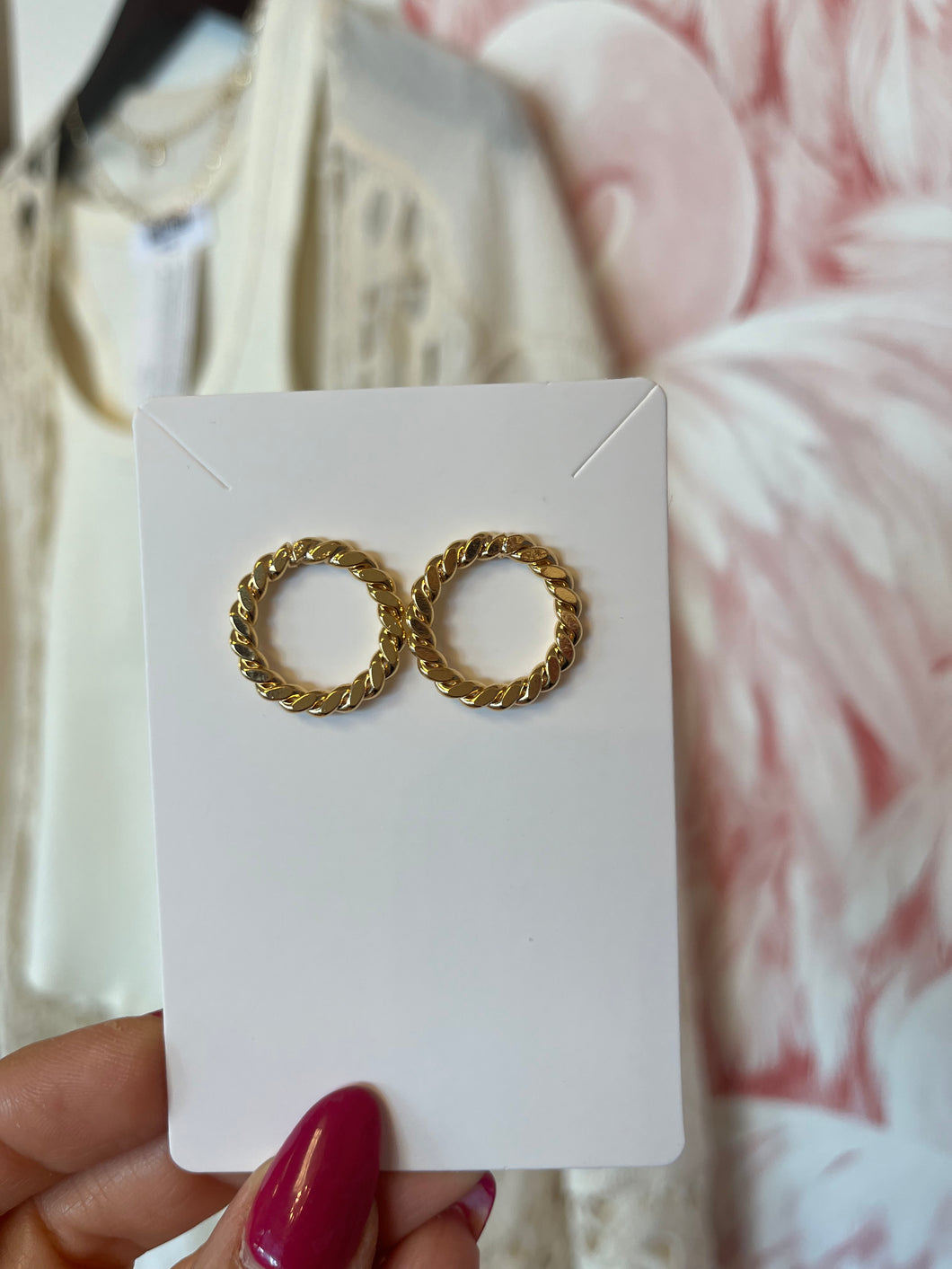 Abby Braided Circle Earrings