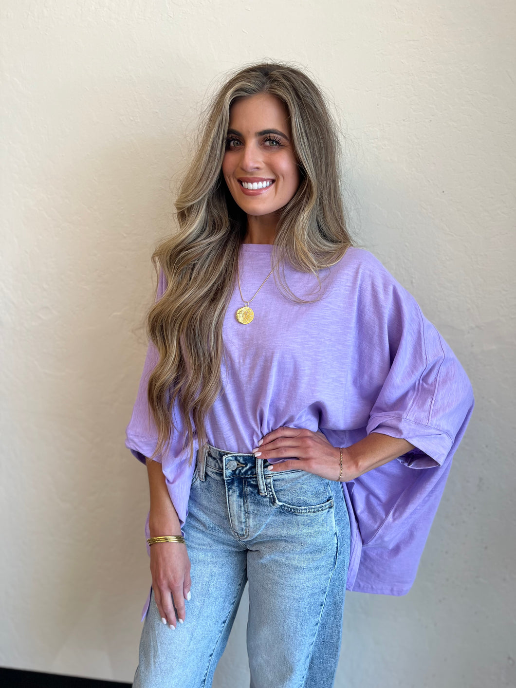 Chantel Loose Fit Dolman Sleeve Top
