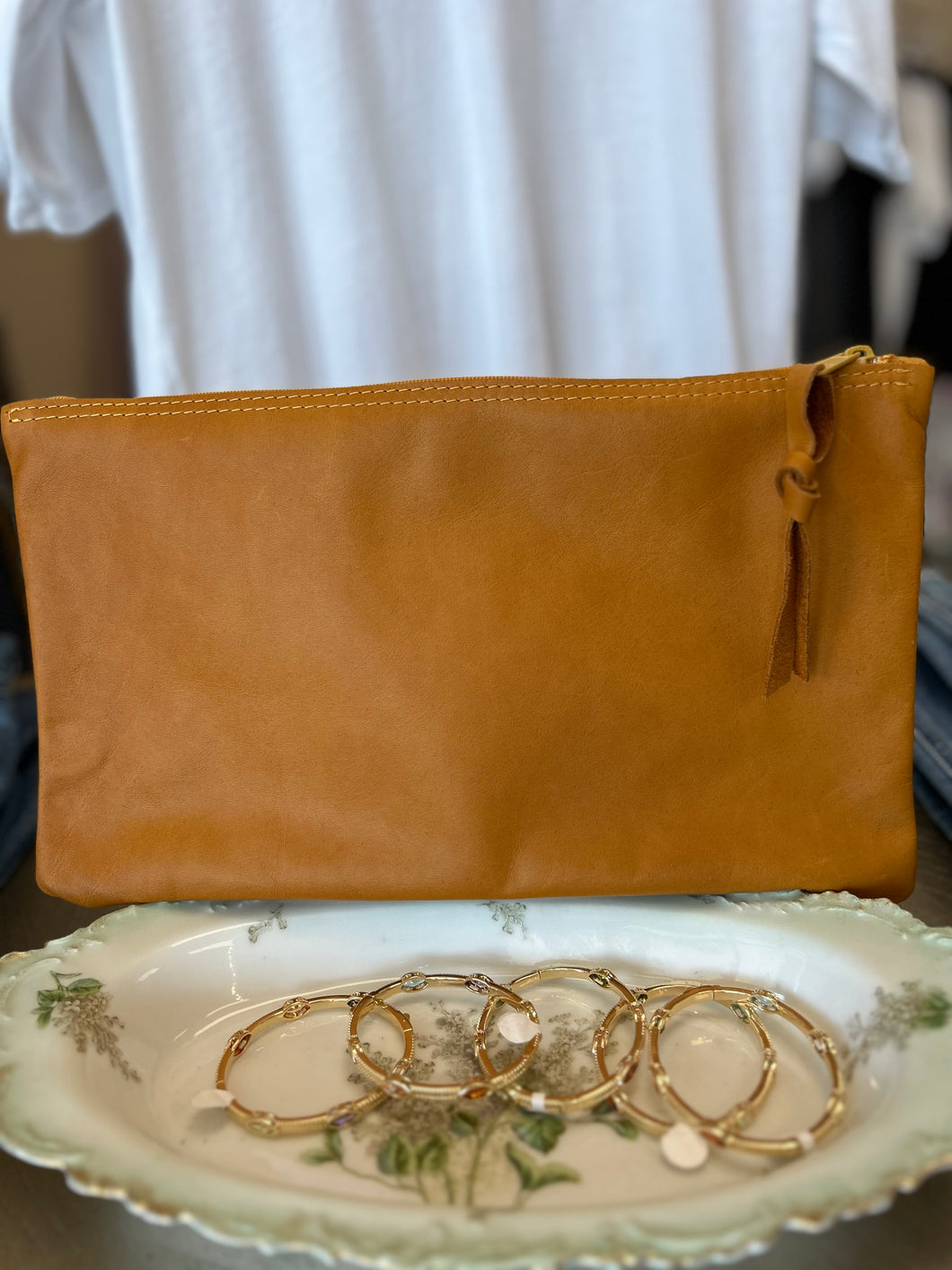Kaci Genuine Leather Clutch
