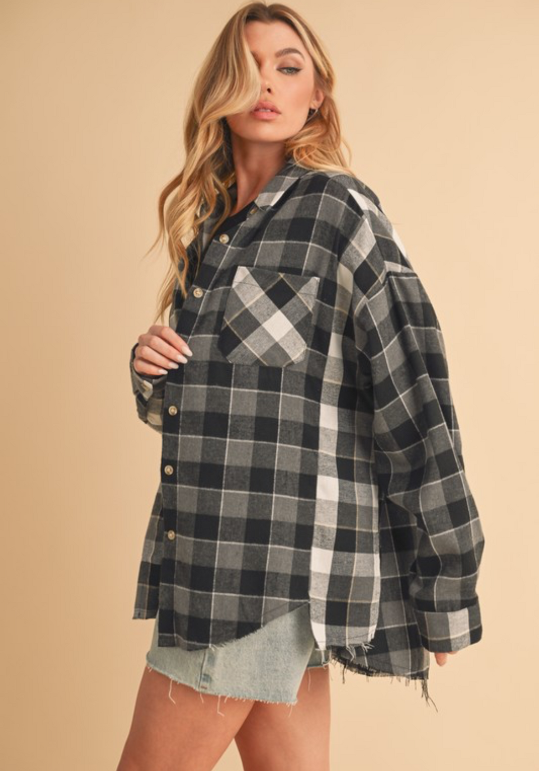 Rae Flannel Top