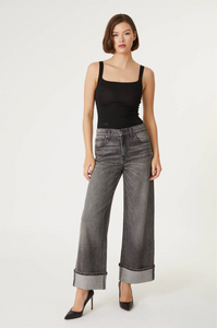 Tribecca Wide Leg Cuff Jean
