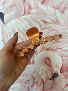 Fall Floral Claw Clip