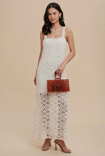 Angelina Crochet Maxi Dress