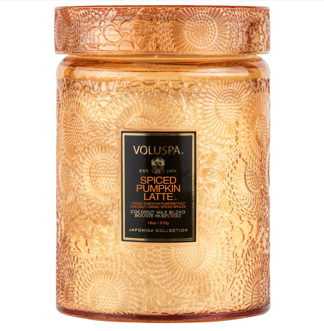 Voluspa Spiced Pumpkin Latte 18 ounce candle - PICK UP ONLY