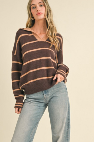 Elaina Striped Sweater