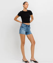 Load image into Gallery viewer, Rebecca High Rise Stretch Denim Shorts