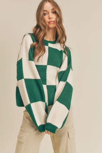 Andie Checkered Sweater