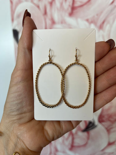 Hannah Rope Hoop Earrings