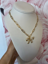 Load image into Gallery viewer, Sparkle Bow Necklace