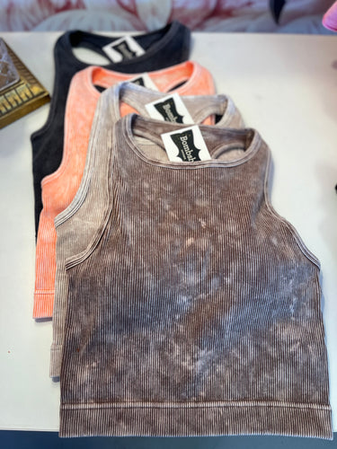 Kendra Mineral Wash Crop tank