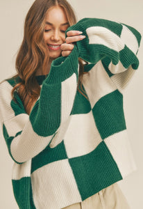 Andie Checkered Sweater