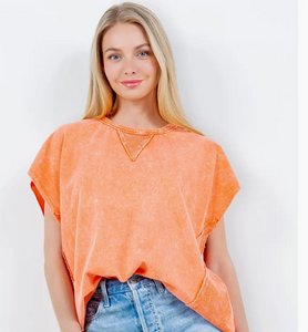 Riley Mineral Wash Tunic Top