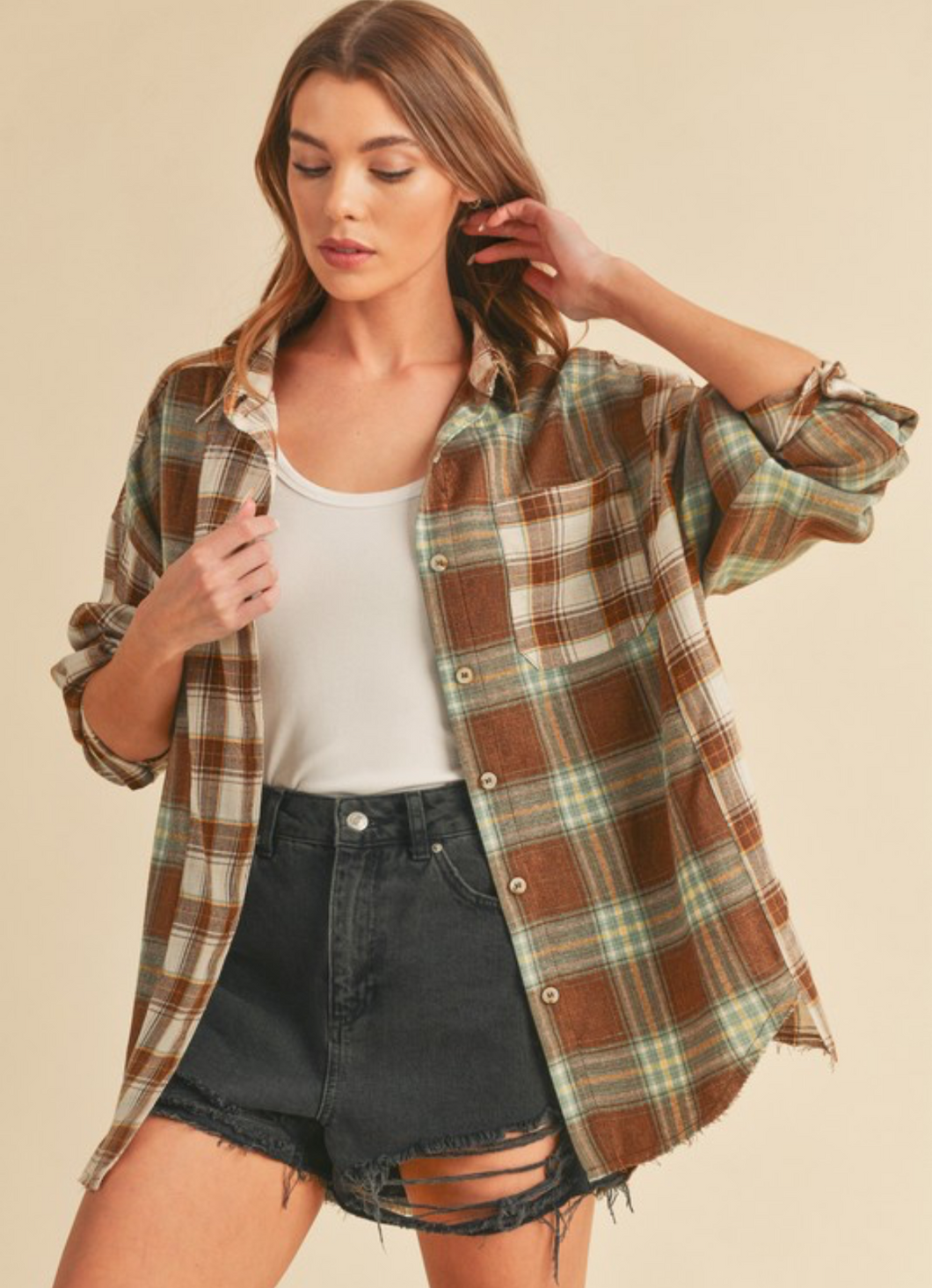 Tiffany Flannel Top