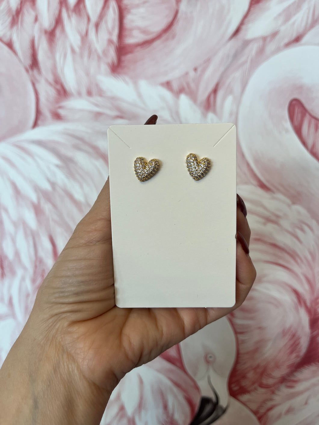 Gianna Heart Stud Earrings