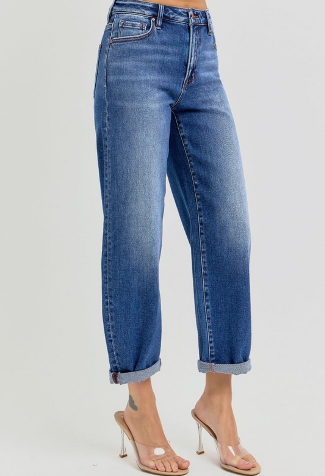 Tessa Stretch High Rise Slight Barrel Jeans