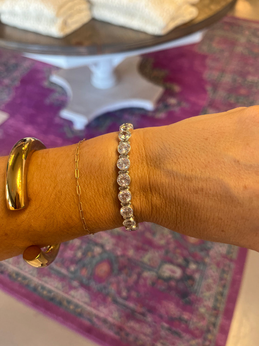 Charlotte Sterling Silver Tennis Bracelet