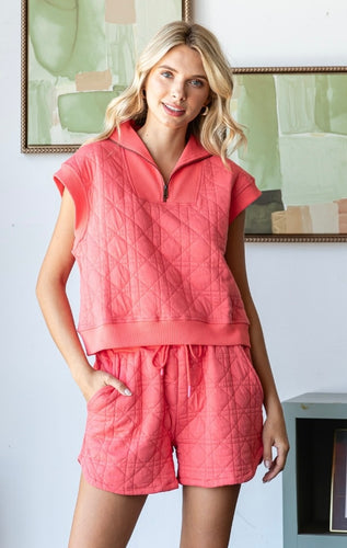 Camille Quilted Short Set
