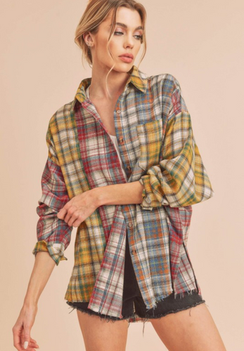 Hannah Flannel Top