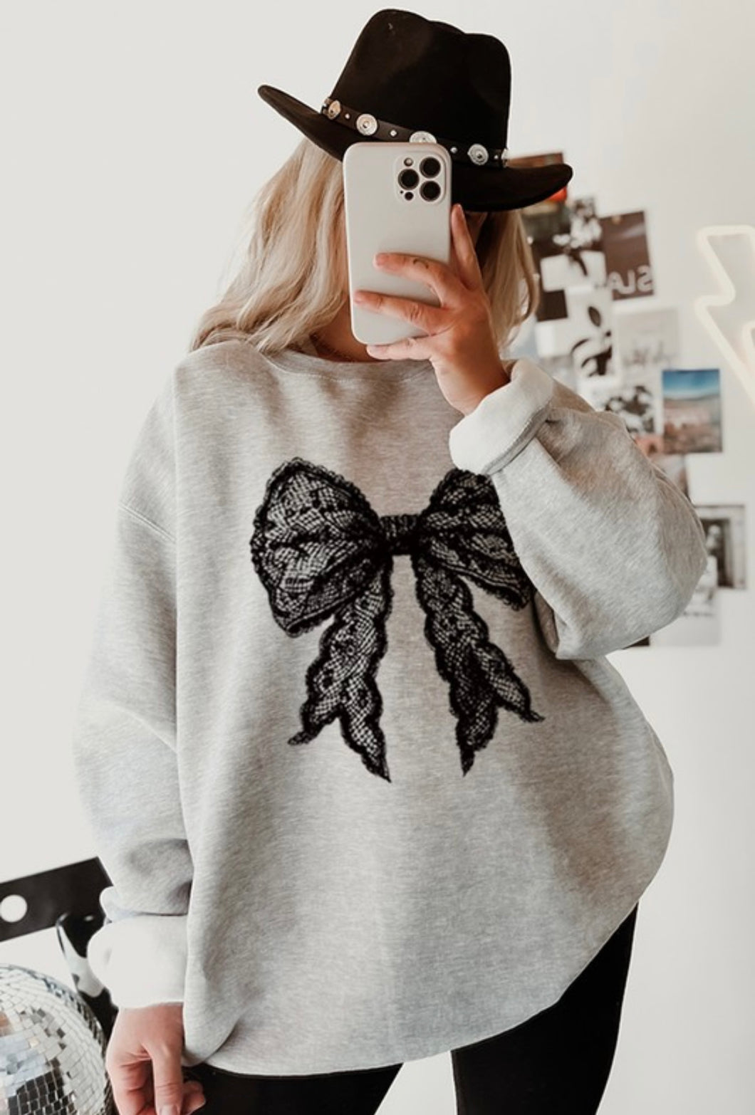 Lace Bow Pullover