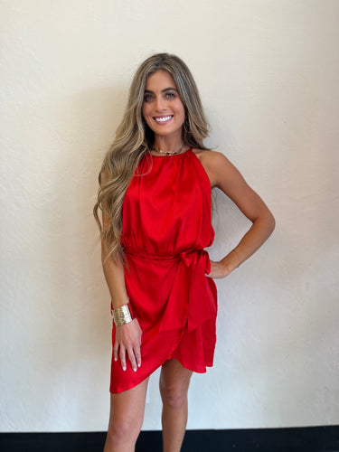 Maya Satin Mini Dress
