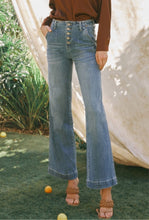 Load image into Gallery viewer, Josephine Button Down Wide Leg Jeans